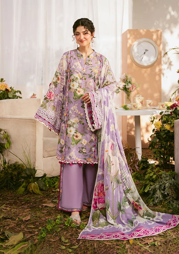 Embroidered Lawn Shirt With Voil Dupatta