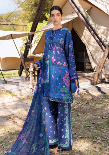 Embroidered Lawn Shirt With Voil Dupatta