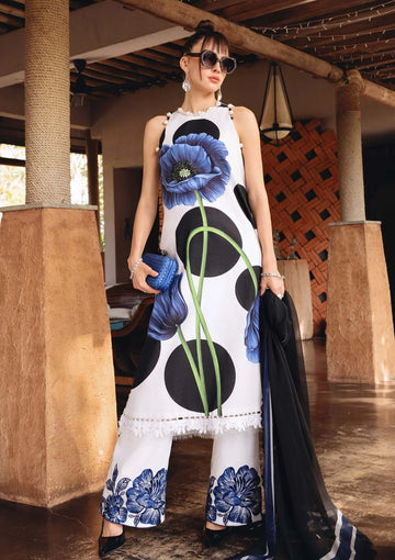 Embroidered Lawn Shirt With Voil Dupatta