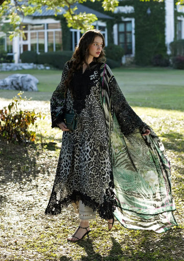 Embroidered Lawn Shirt With Voil Dupatta