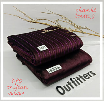 Indan 2-Piece Stone Velvet