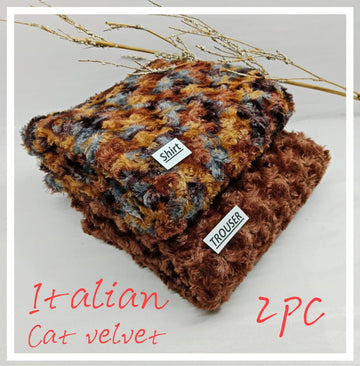 Indan 2-Piece Stone Velvet