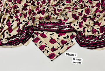 Dhanak With Dhanak Dupatta