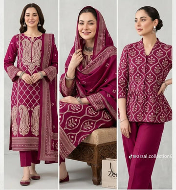 KP-10  Print Lawn 3-Piece Suit