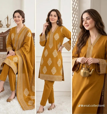 KP-13  Print Lawn 3-Piece Suit
