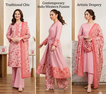 KP-19  Print Lawn 3-Piece Suit