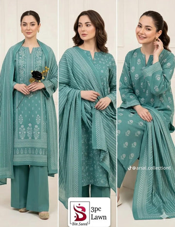 KP-18  Print Lawn 3-Piece Suit