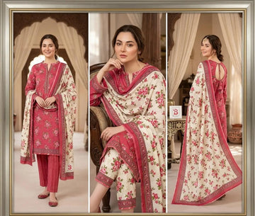 KP-23  Print Lawn 3-Piece Suit