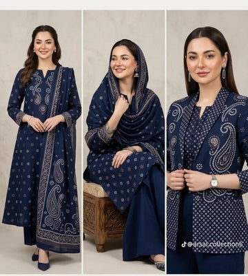 KP-24  Print Lawn 3-Piece Suit