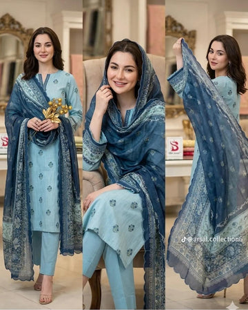 KP-41  Print Lawn 3-Piece Suit