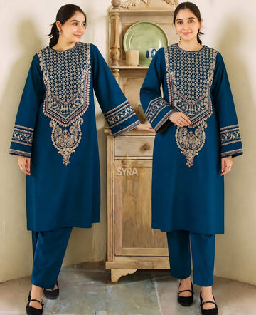 Embroidered Lawn 3pc suit