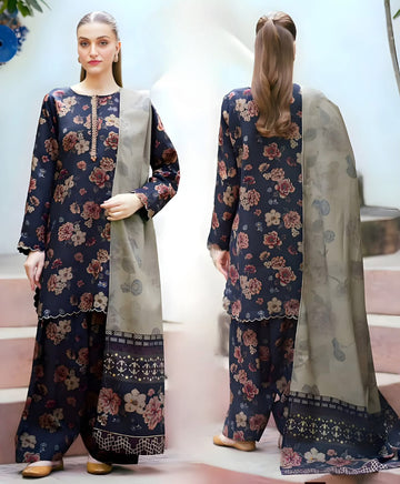 Embroidered Lawn 3pc suit