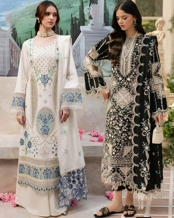 Embroidered Lawn 3pc suit