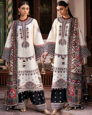 Embroidered Lawn 3pc suit
