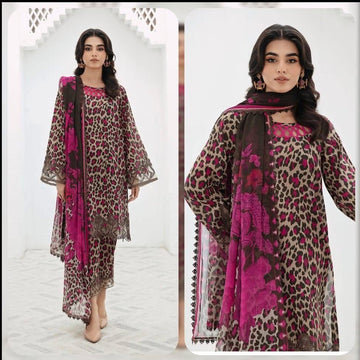 Embroidered Lawn 3pc suit