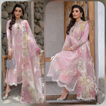 Embroidered Lawn 3pc suit