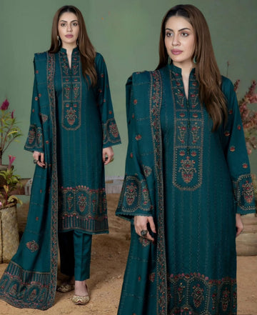 Embroidered Lawn 3pc suit