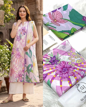 Embroidered Lawn 3-Pc Suit