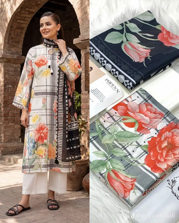 Embroidered Lawn 3-Pc Suit