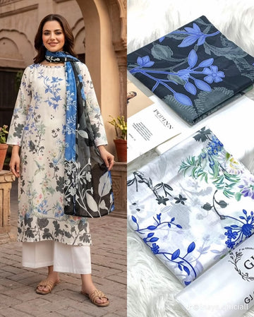 Embroidered Lawn 3-Pc Suit