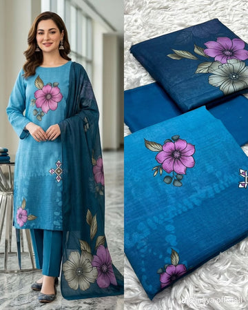 Embroidered Lawn 3-Pc Suit