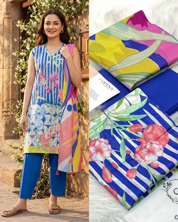 Embroidered Lawn 3-Pc Suit
