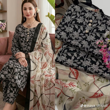 Embroidered Lawn 3-Pc Suit