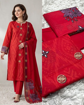 Embroidered Lawn 3-Pc Suit