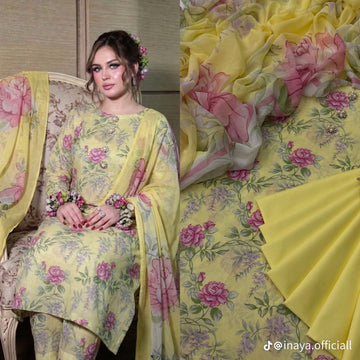 Embroidered Lawn 3-Pc Suit
