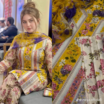 Embroidered Lawn 3-Pc Suit