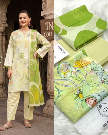 Embroidered Lawn 3-Pc Suit