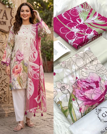 Embroidered Lawn 3-Pc Suit