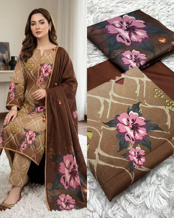 Embroidered Lawn 3-Pc Suit