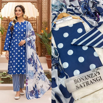 Embroidered Lawn 3-Pc Suit