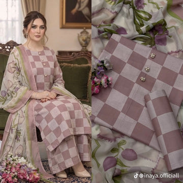 Embroidered Lawn 3-Pc Suit