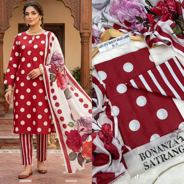 Embroidered Lawn 3-Pc Suit