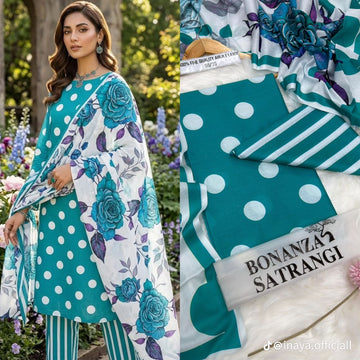 Embroidered Lawn 3-Pc Suit