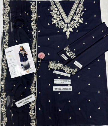 3pc Embroidred Lawn