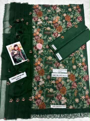 3pc Embroidred Lawn