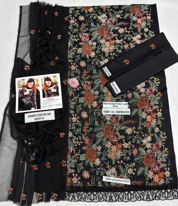 3pc Embroidred Lawn
