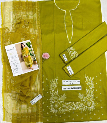 3pc Embroidred Lawn