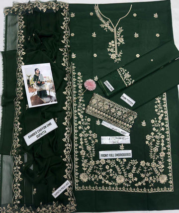 3pc Embroidred Lawn