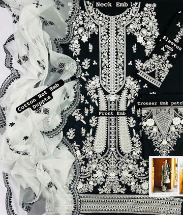 3pc Embroidred Lawn