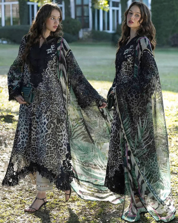 Embroidered Lawn 3pc suit